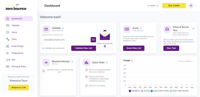 zerobounce cloud-based email validation and verification software